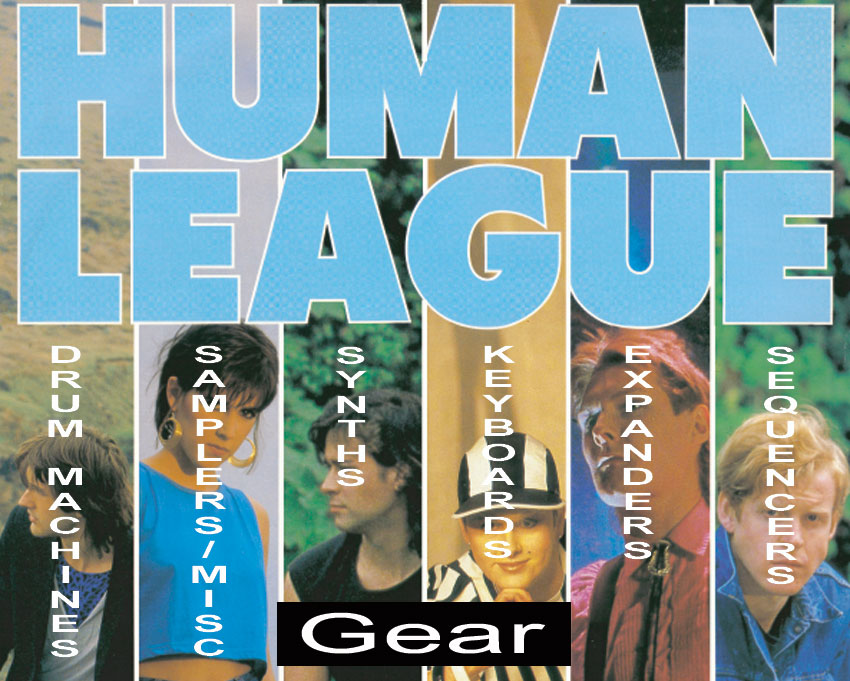 The Human League gear synths drum machine sequencer expander keyboard